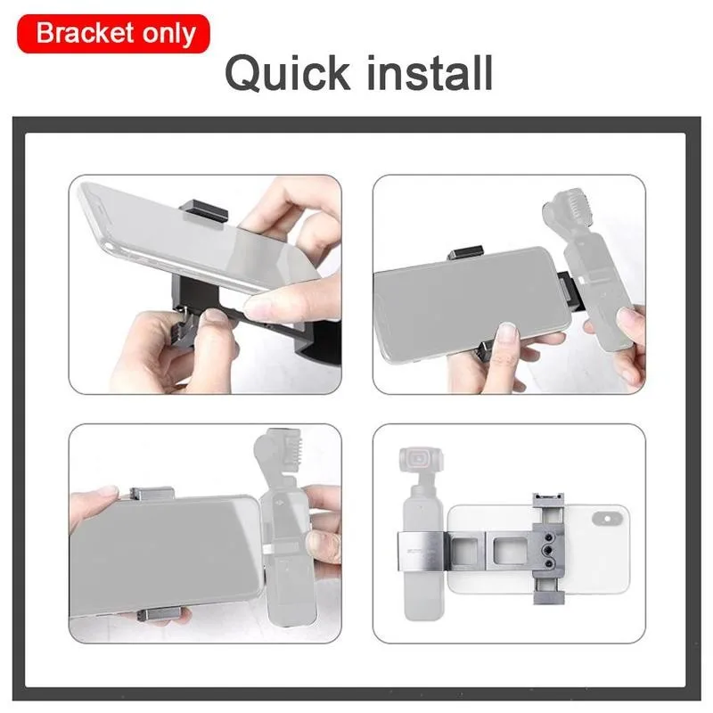 

Suitable For Pocket2 Pocket Eye Mobile Phone Holder Board Metal Gimbal Clip Accessory Switch Adapter Foldable Stabilizer R7D6