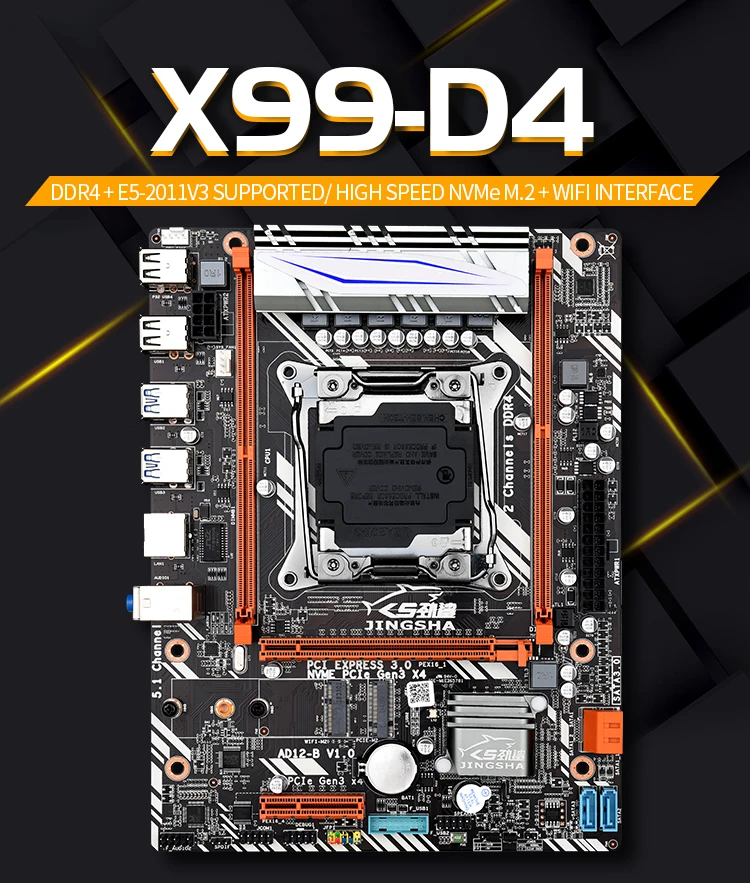 X99 D4 набор материнских плат с Ксеон E5 2620 V3 LGA2011 3 Процессор 2 шт. X 8 ГБ = 16 Гб Поддержка