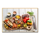 Домашний декор, картина с едой, постер с фруктами, кофе, Wall-Art Холст, картина, чай, вино, украшение для кухни, Настенная картина, домашний декор