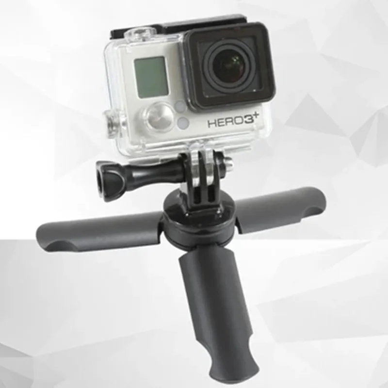 Universal Microphone Stand L Bracket Camera Grip With 2 Hot Shoe Mounts For Zhiyun Smooth Q/3/Dji Osmo/Rode Videomicro |