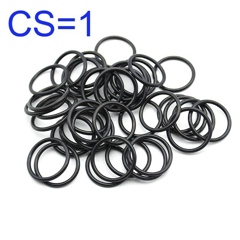 

50PCS/lot Rubber Ring NBR Sealing O-Ring 1mm Thickness OD4/4.5/5/5.5/6/6.5/7/7.5/8/8.5/9/9.5/10mm O Ring Seal Nitrile Gasket