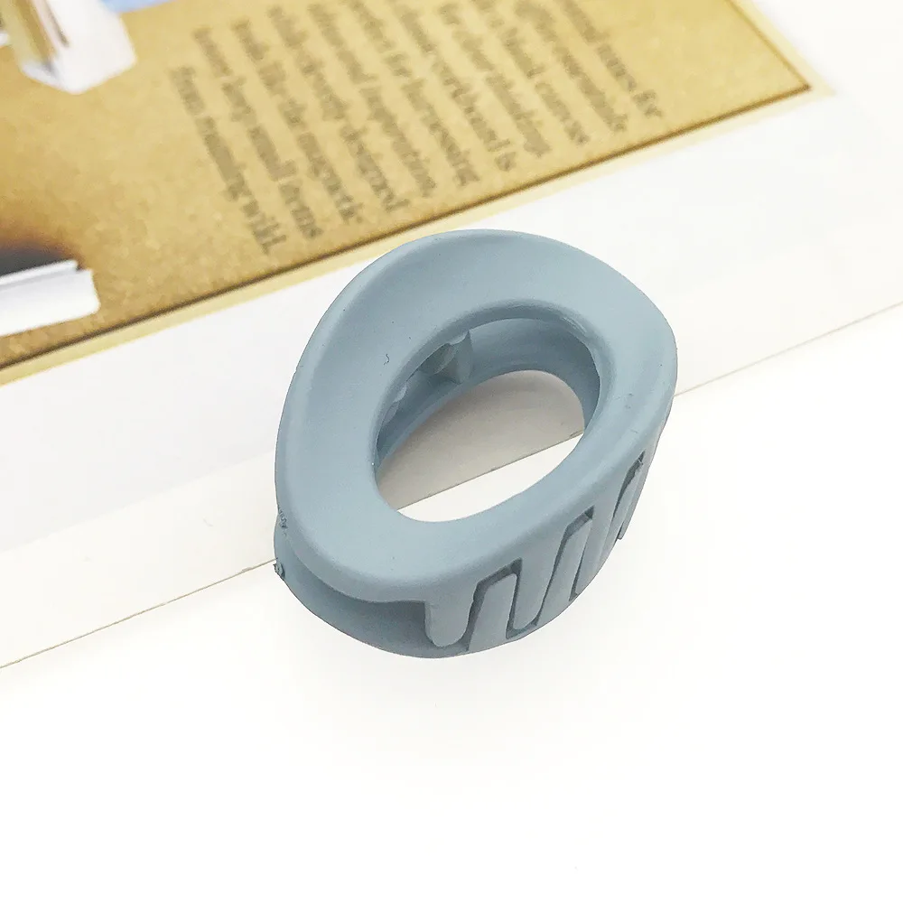 Женская заколка для волос в Корейском стиле матовая однотонная Заколка-краб