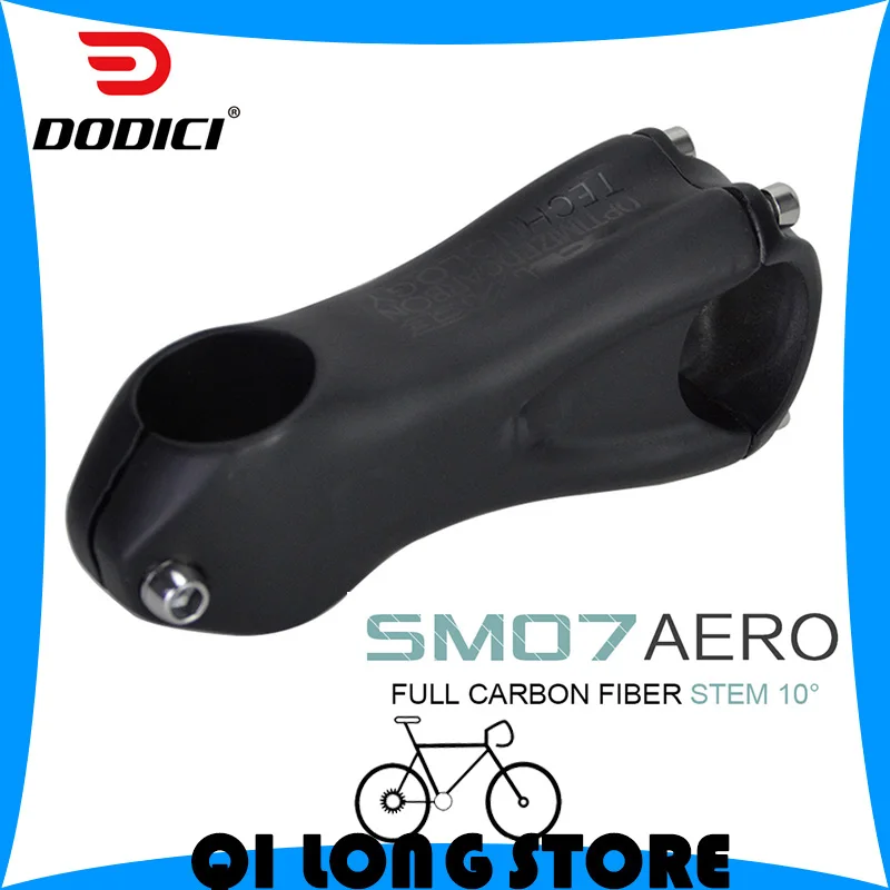 

DODICI Full Carbon Fiber Bicycle Stem Road Bicycle Standpipe Frosted Matte 10 Degree 31.8*80/90/100mm Light Weight Bike stem