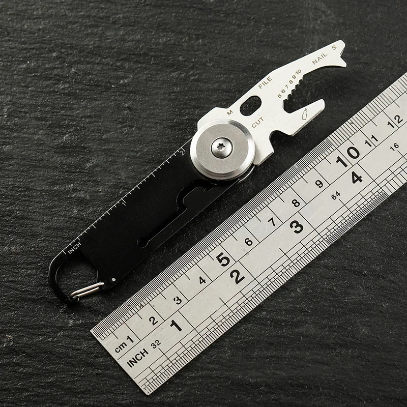 

MULTI-FUNCTION TOOL CARD EDC key chain outdoor camping portable combination hook wrench home maintenance measurement