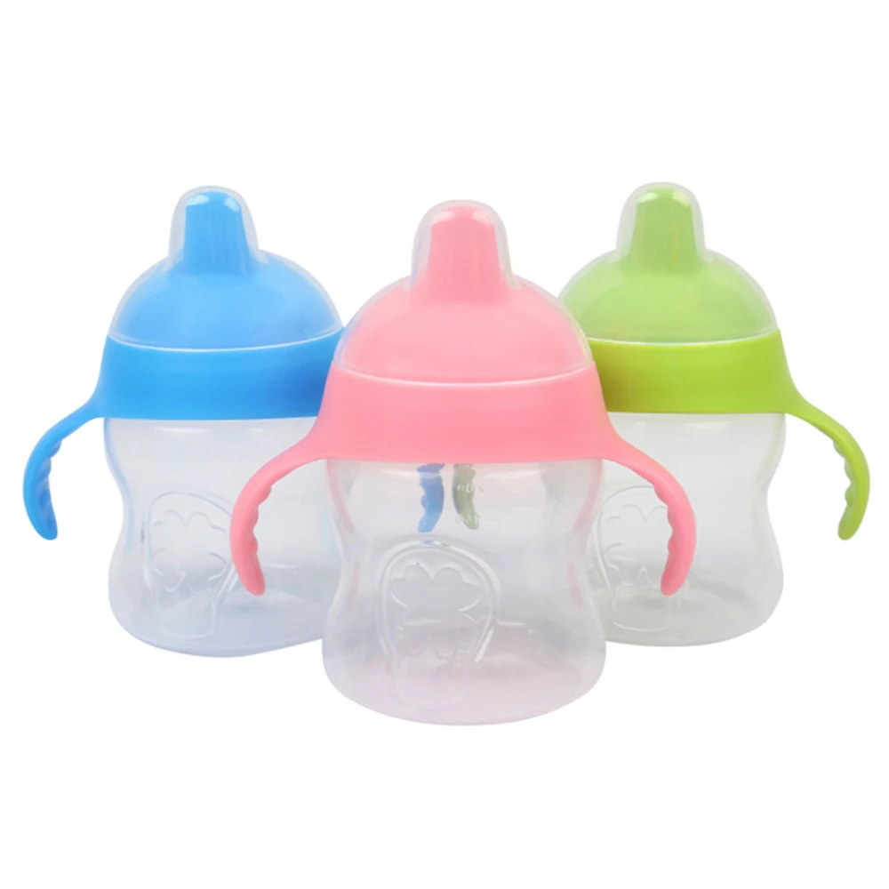 

The new soft mouth learn to drink duckbill cup baby training bottle cup children learn to drink cup water bottle 250ML
