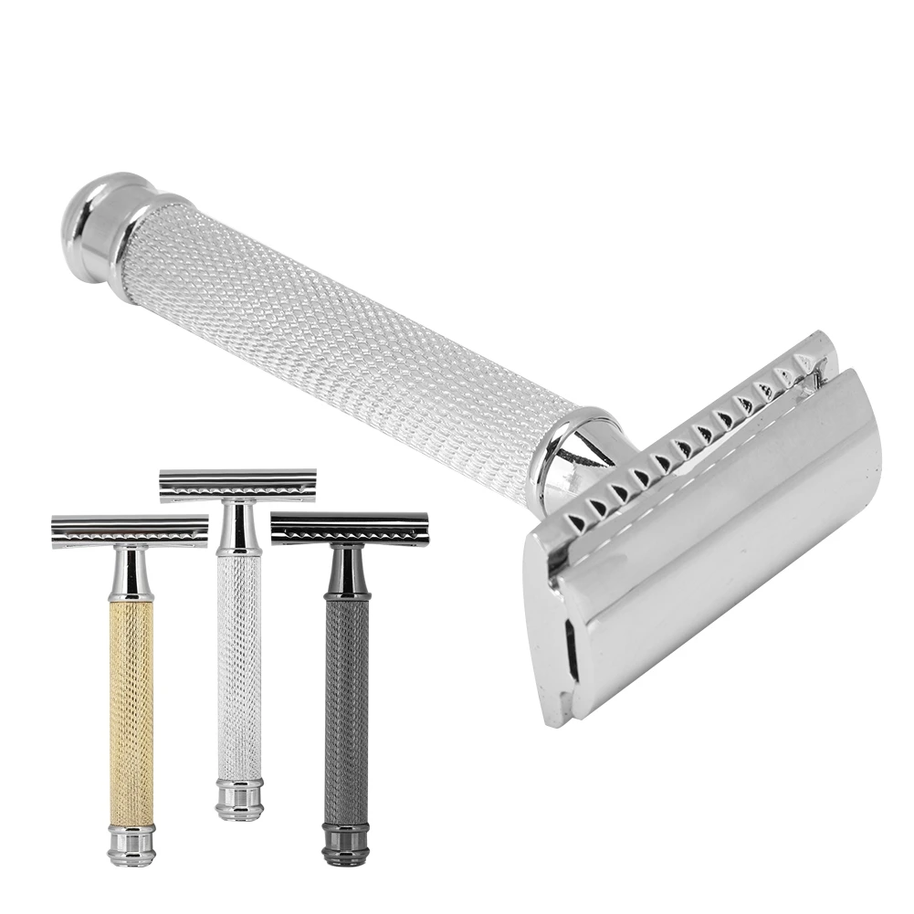 Классический ручной бритва с двойным лезвием Для Мужчин's Безопасность в