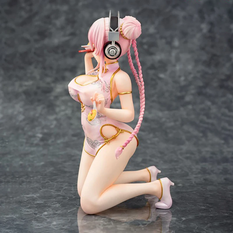 Nitro Super Sonic Emon ресторана Sonico cheongsam ПВХ фигура аниме Модели игрушки подарок - купить