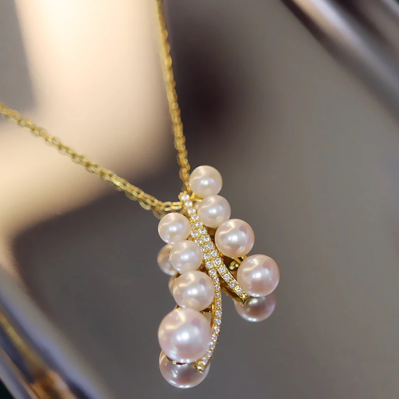 MeiBaPJ новая мода натуральный пресноводный жемчуг кулон в виде бабочки ожерелье из