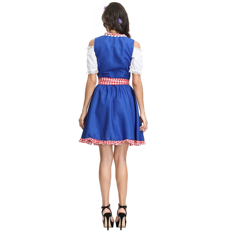 Новинка 2019 г. немецкие костюмы Dirndl для горничной женское карнавальное платье на
