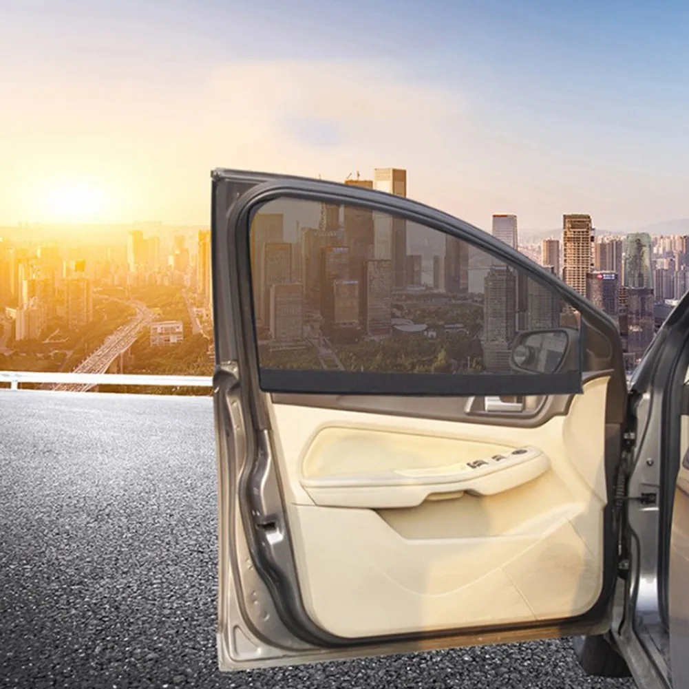 

Car Sun Shade Side Window Sunshade Cover UV Protect Perspective Mesh Magnetic Universal Car Accessories