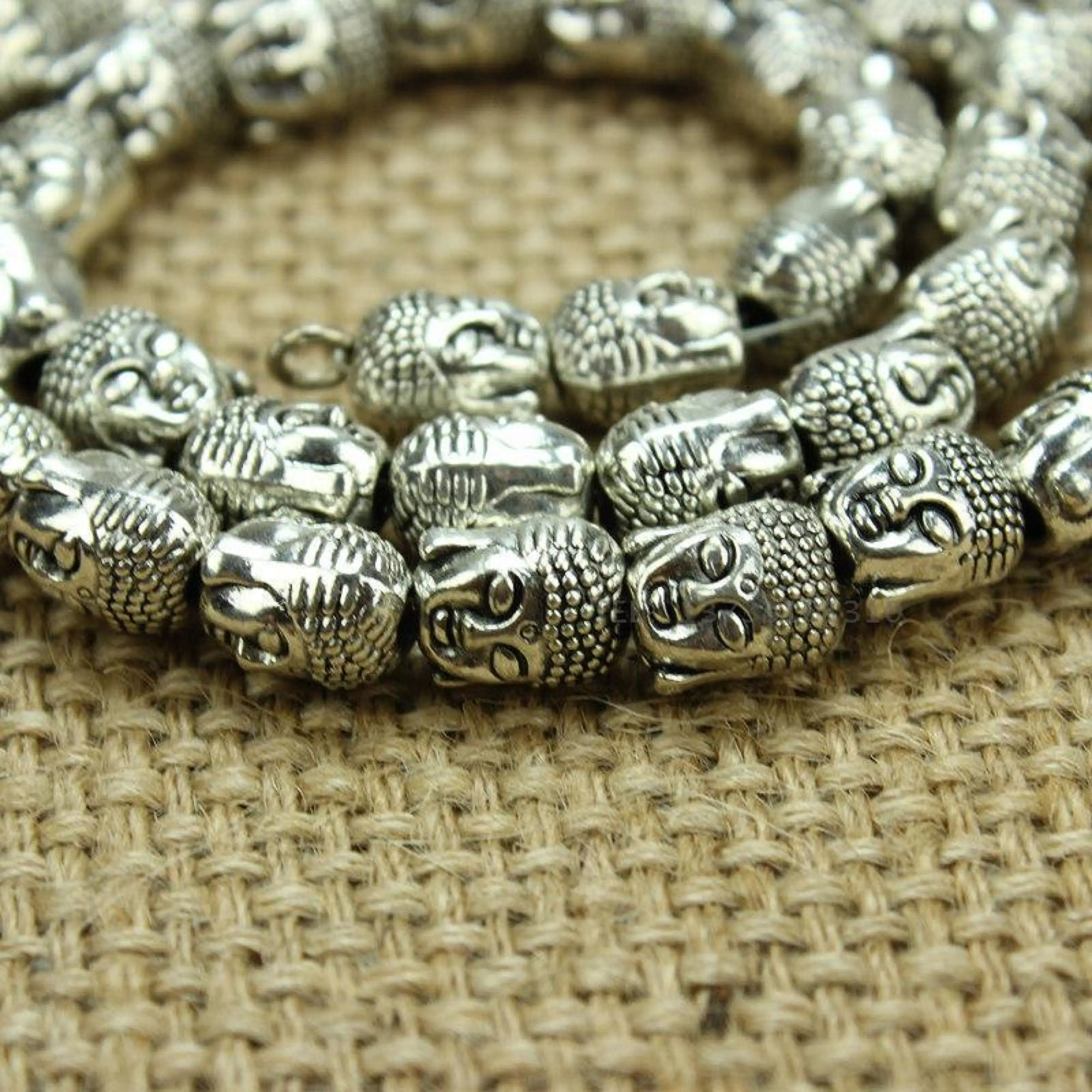 

Ожерелье с головой Будды, Ювелирное Украшение, белая медь, скульптура, старинное ретро, Вера, покровитель, подвеска, серебро