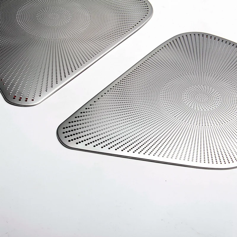 

Car Door Speaker Cover Trim Sticker Stainless Steel for Toyota Tacoma 2016-2020 Car Interior Accessories