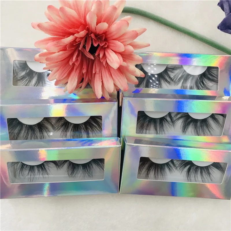 30 пар/лот норки 3D ресницы драматического длинного с фокусным расстоянием 25 мм