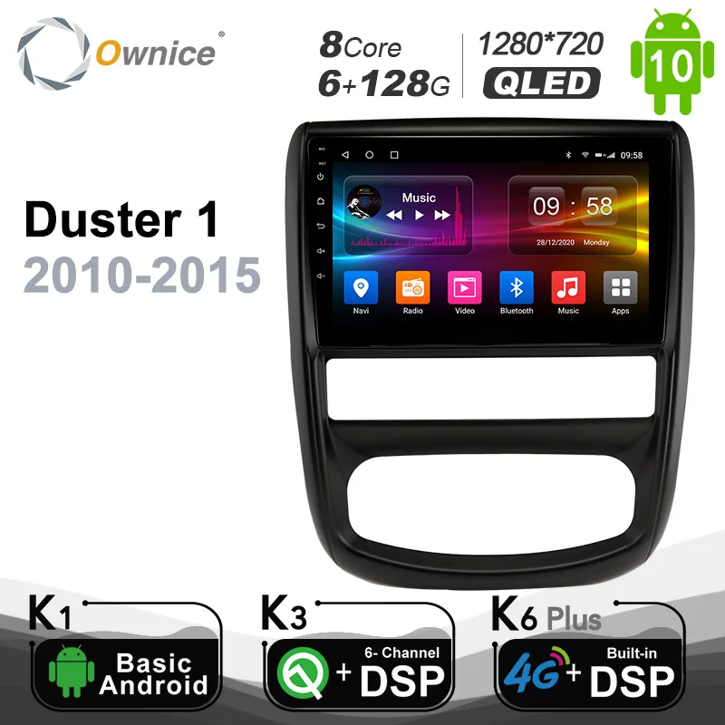 

Ownice 1280*720 Android 10,0 Ownice Автомобильная Мультимедийная Автомагнитола для Renault Duster 1 2010 - 2015 4G LTE аудио GPS плеер 8 ядер