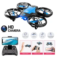 mini drone v8 4k hd wide angle camera wifi fpv pocket dron altitude hold height keep 2 4g 4ch quadcopter rc helicopter toys gift