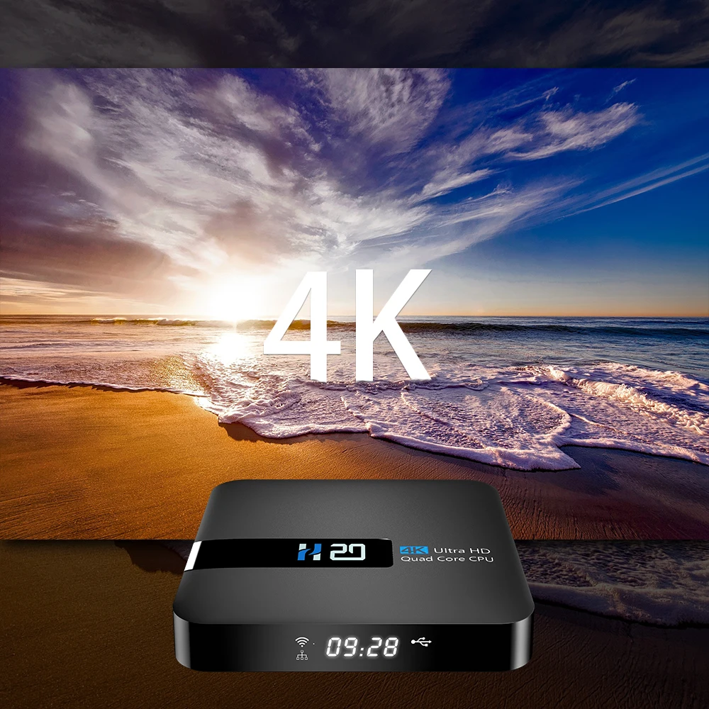 Android 10 Smart TV BOX 4K медиаплеер 3D видео 2 4G wifi Гб RAM 16 телеприставка ТВ