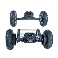 flipsky skateboard wheels w trucks 16 5 truck w 8 pneumatic all terrain mountain wheels 2 belts for diy off road boardesk8