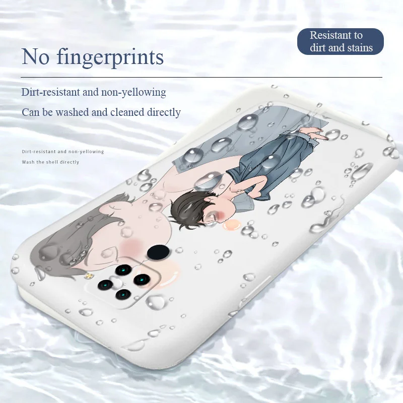 

Phantom Boy Design Phone Case For Xiaomi Redmi 9 9A Note 9 9T 8 7 Pro K40 K30 K20 Liquid Silicone Cover