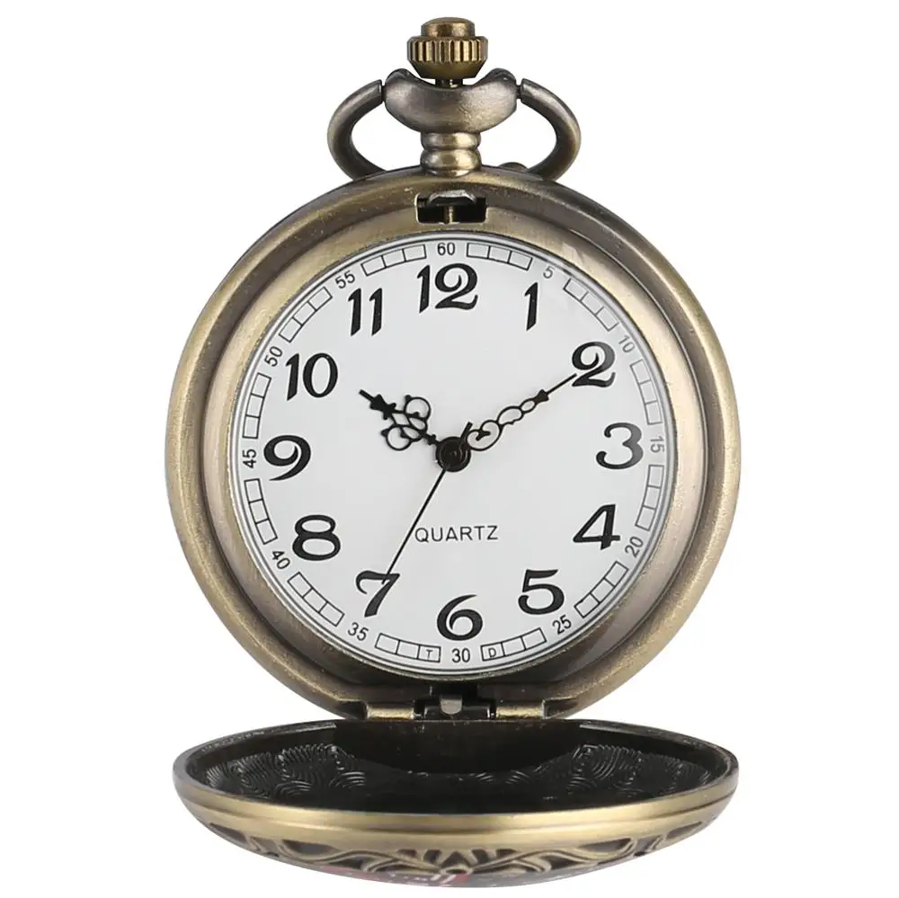 Труп невесты фильм Винтаж карманные часы Reloj Mujer череп кварцевые расширение