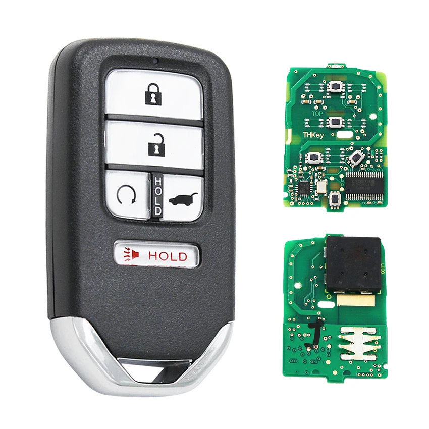 4+1/5 Button Remote Car Key 433MHz ID47 Chip SUV Tail FCC: KR5V2XV44 IC7812D-V2X for Honda CR-V 2017 Pilot 2016 | Автомобили и