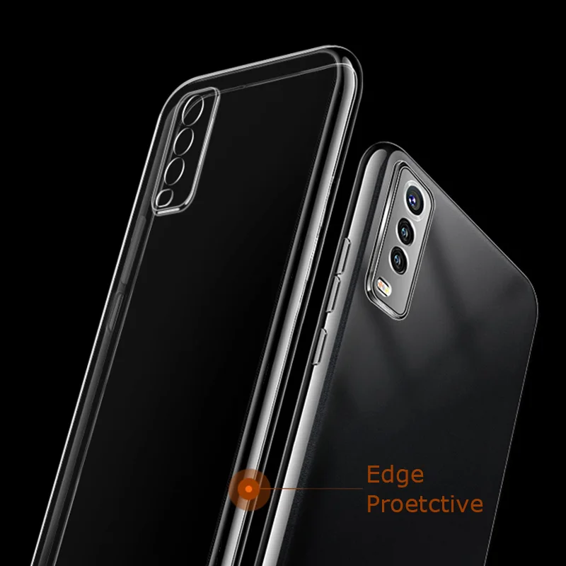 Camera Protective Phone Case for VIVO Y11S Y12 Y12S Y20 Y20A Y20G Y20i Y20S Y20SG 2021 Soft Clear Silicone Shockproof Back Cover