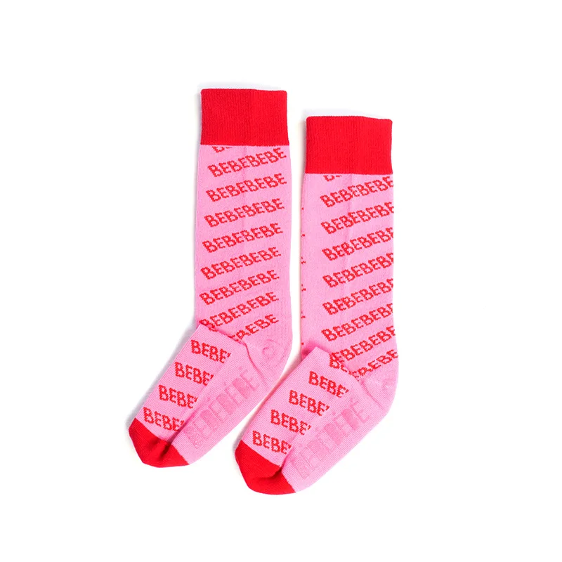socks Детские носки для малышей, детские гольфы, хлопковые красивые теплые носки ярких цветов средней длины для малышей, детская одежда для мальчиков и девочек 0-10 лет - Цвет: socks