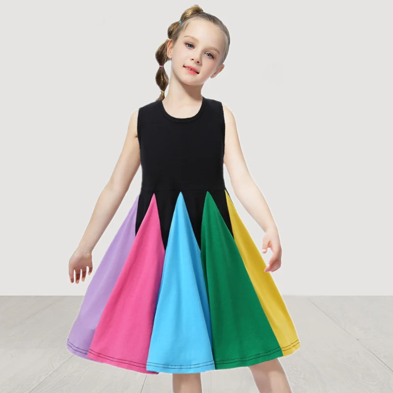 

2-6 Years Toddler Girls Dress Summer Daily Children Casual Clothes Kids Dresses for Girls Birthday Party Baby Girl Clothing