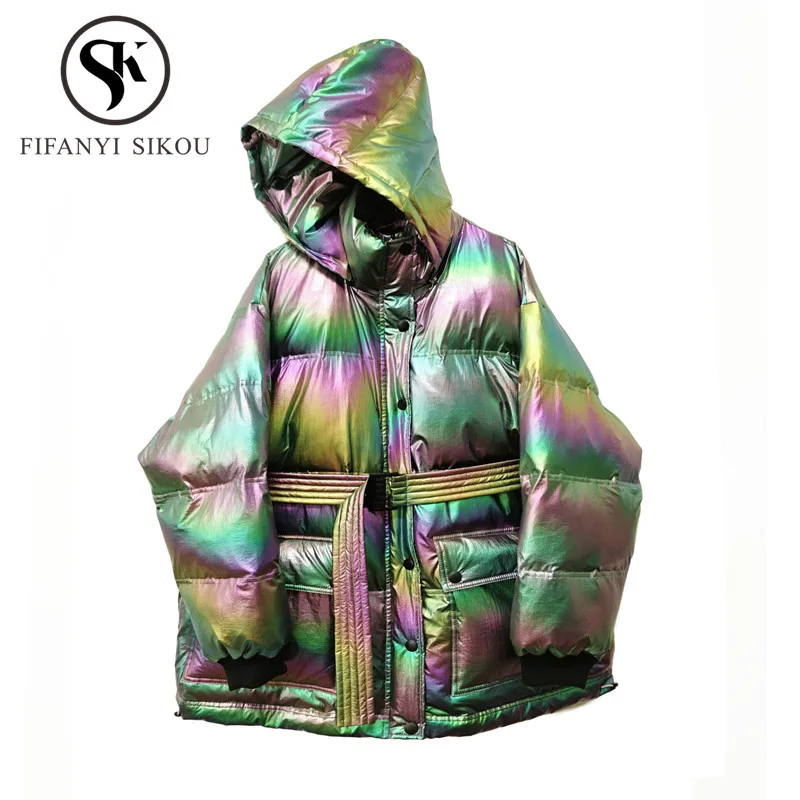 

Winter Jacket Women Parkas Fashion Hooded Coat Thick Warm High quality Overcoat Winter Coat Women Loose Jackets Parka Streetwear