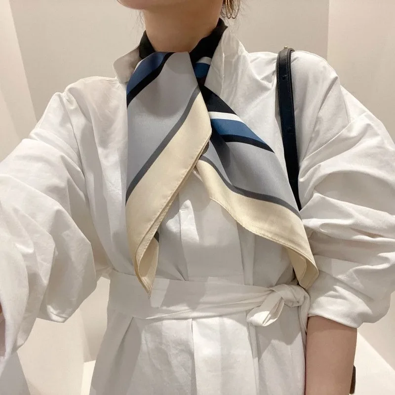 

Women's Chic Style Two Piece Set Solid Black Sashes Open Stitch Vest White Stand Collar Puff Sleeves Shirt Dress Autumn Spring