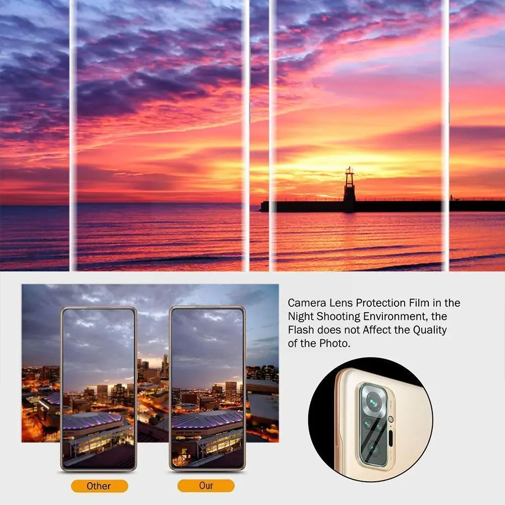 

For Redmi Note 10 Pro Max 5g Camera Lens Film Glass Full Protector Phones Cover Protect Supplies A2p4