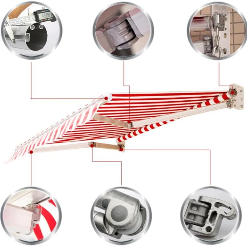 3 м * 2 ручной водонепроницаемый навес выдвижной навесной Телескопический сарай