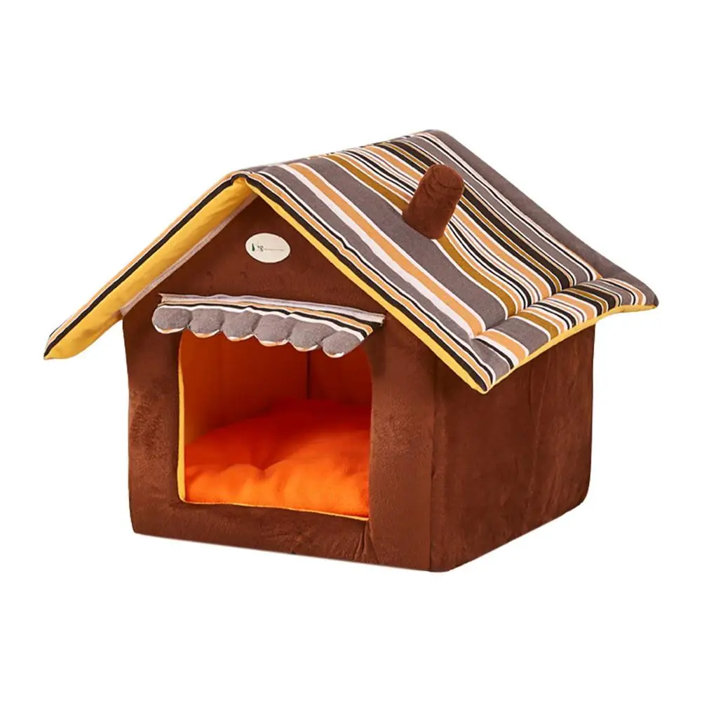 

Dog House Sun-proof Rain-proof Pet Houses Fashionable And Practical Cat Sleeping House Removable Enclosed Semi-closed Dog Ken
