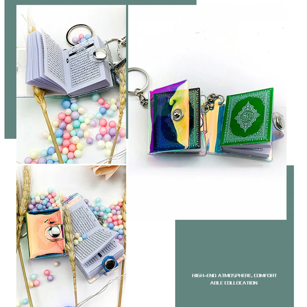 1 шт. DIY Разделение брелок для ключей ислама Стиль мини Коран книжка винтажный