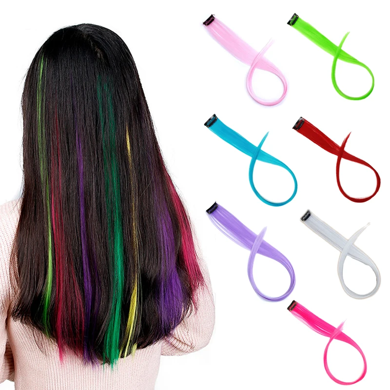 Модная женская заколка для девочек на наращивание волос длинные прямые волосы