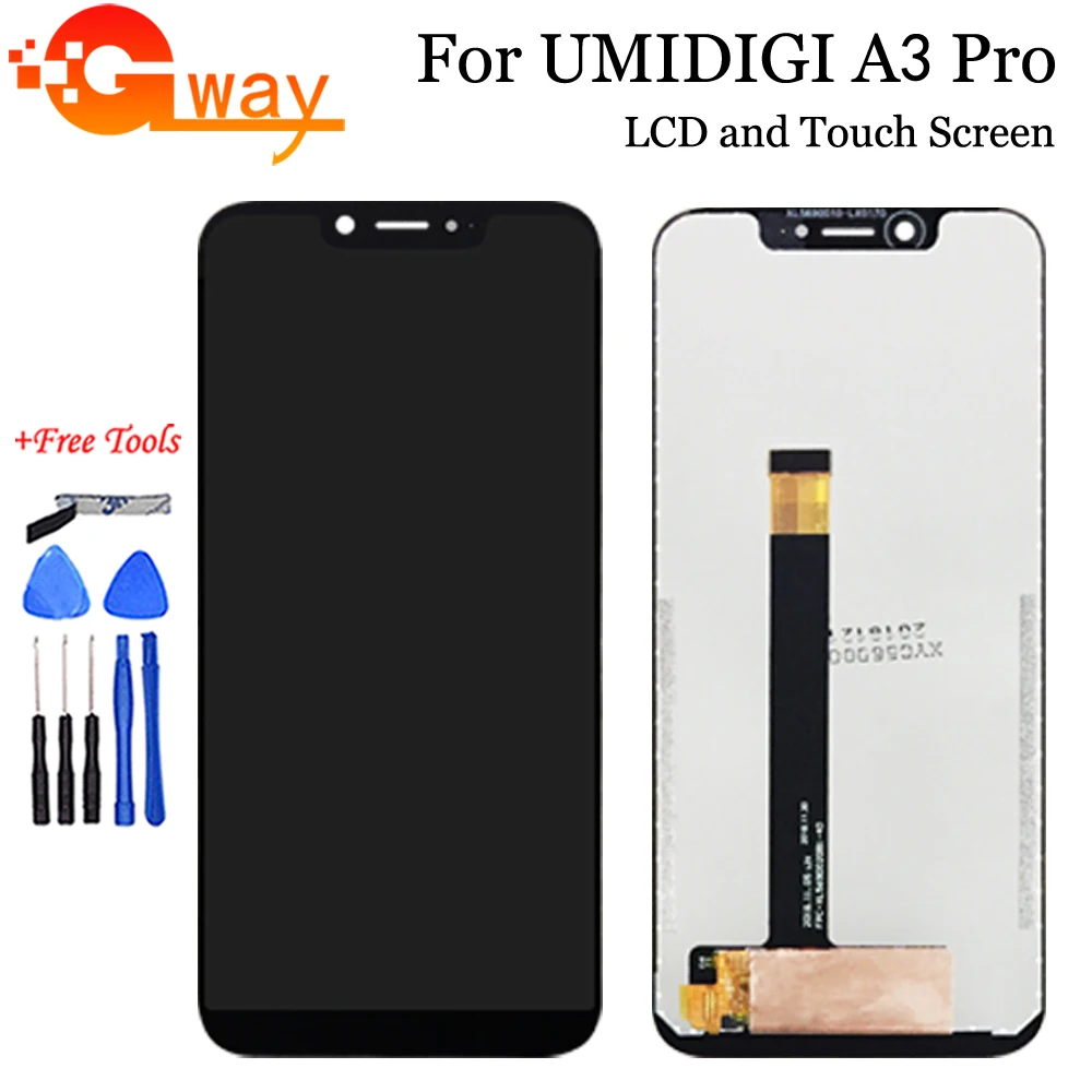 100% оригинал протестированный для UMI UMIDIGI A3 Pro ЖК дисплей + кодирующий