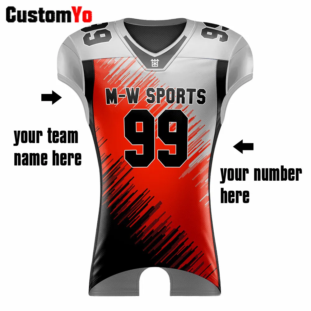 Дышащая новая модель американского футбола футболка с принтом высшего качества