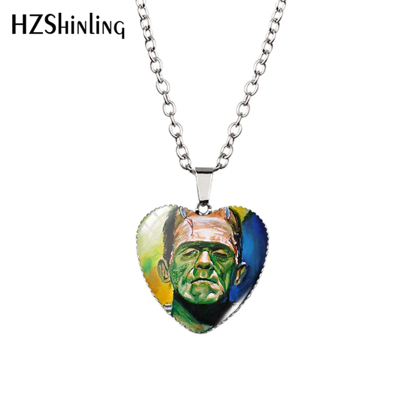 Новинка 2018 ожерелье ручной работы с кулоном в виде сердца френченштейна раньше