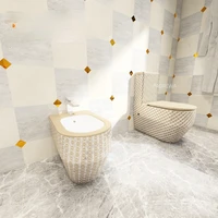 spain danmark portugal gold color round shape toilet bowl shape ceramic material toilet seat bidet nozzle wc toilet bidet