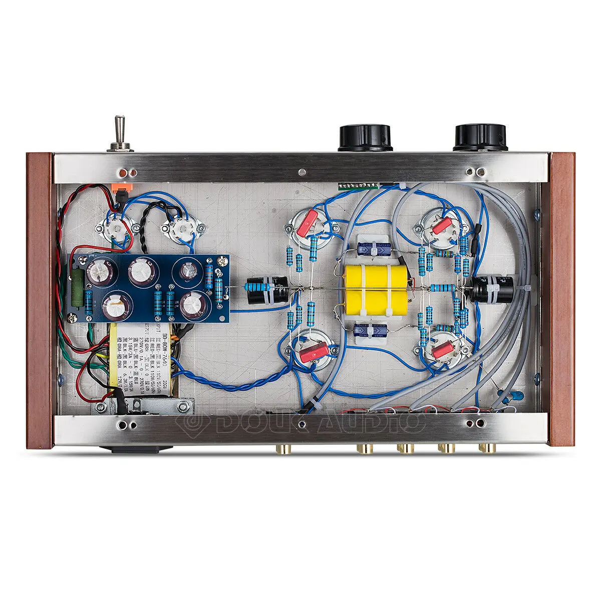Douk аудио 12AX7 12AU7 стерео вакуумный трубчатый Предварительный усилитель HiFi Shigeru Wada