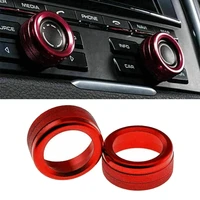 red knobs covers volume 2pcs accessories car cayenne macan 718 parts radio switch