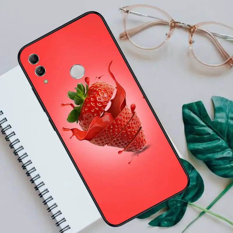 

Food fruit strawberry Phone Case For Huawei Honor view 7a5.45inch 7c5.7inch 8x 8a 8c 9 9x 10 20 10i 20i lite pro