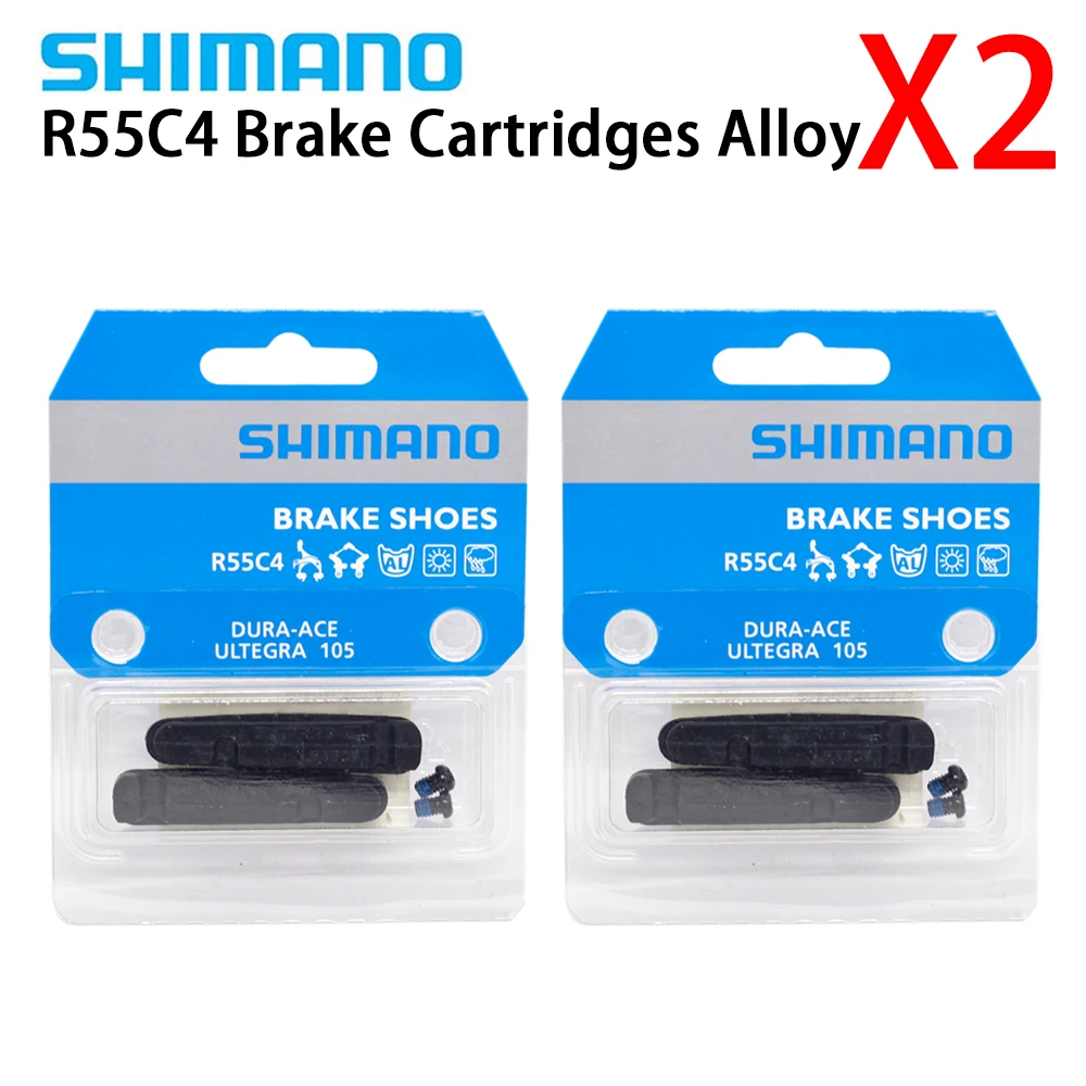 2 пары SHIMANO R55C4 v тормозные колодки для шоссейных велосипедов/диски из алюминиевого сплава Dura-Ace/Ultegra/105 R8000 6800