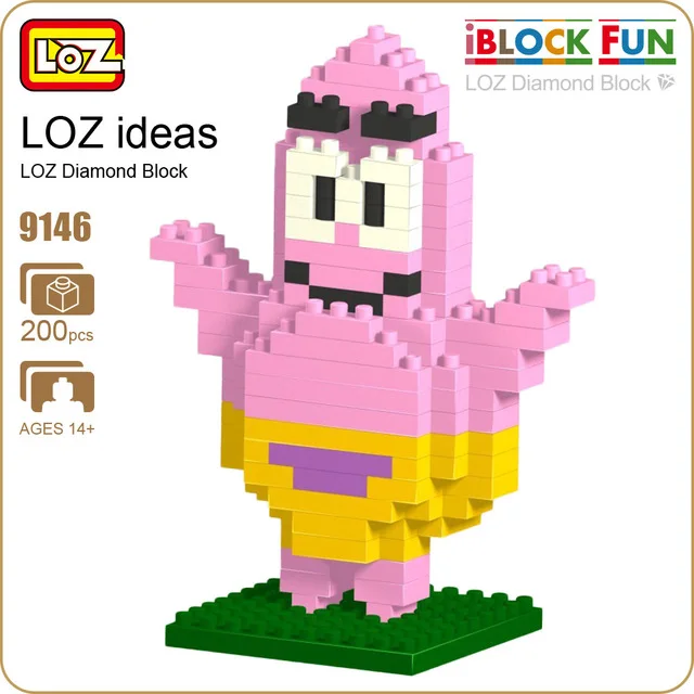 LOZ мини милый Алмазный строительный блок игрушки DIY мультяшная модель маленькие Кирпичи Игрушка день рождения Викторина Рождественский подарок для детей - Цвет: without  box