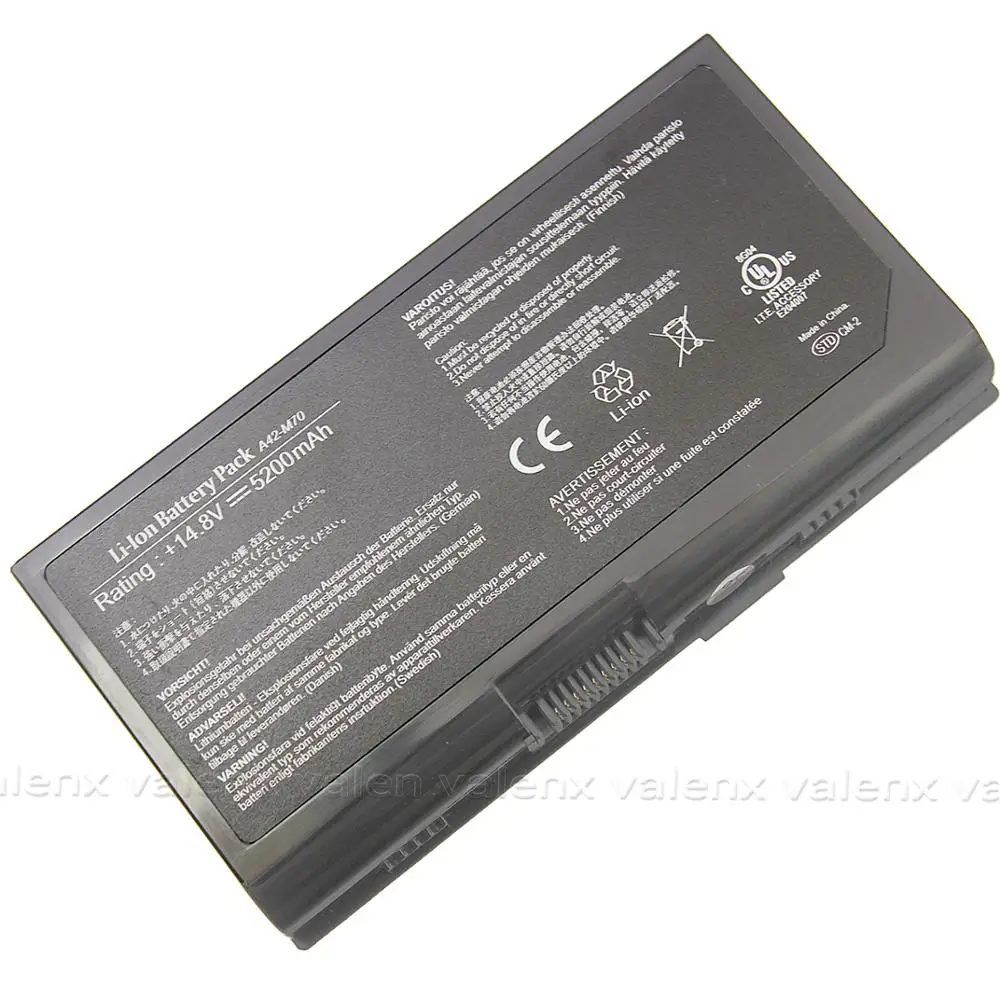 Аккумулятор для ноутбука Asus M70 8 ячеек X72VR X72F X71VN M70L M70S M70V N70S N90S|battery symbian|battery for hp