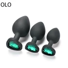 Силиконовая Анальная пробка в форме сердца, секс-игрушки, массажер простаты, анус для женщин, мужчин, пар, гей, съемные украшения, Анальная пробка, перо