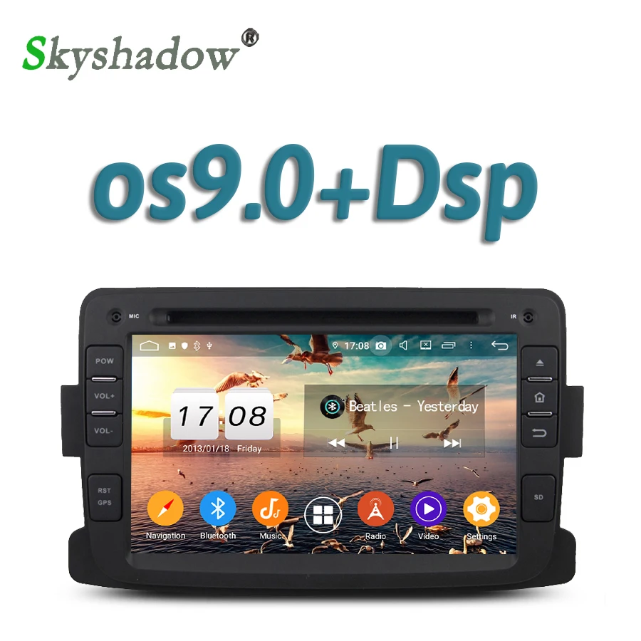 Автомобильный DVD-плеер TDA7851 DSP 1024*600 Android 10 4 Гб RAM GPS Google Map RDS радио wifi Bluetooth 5 0 для Renault
