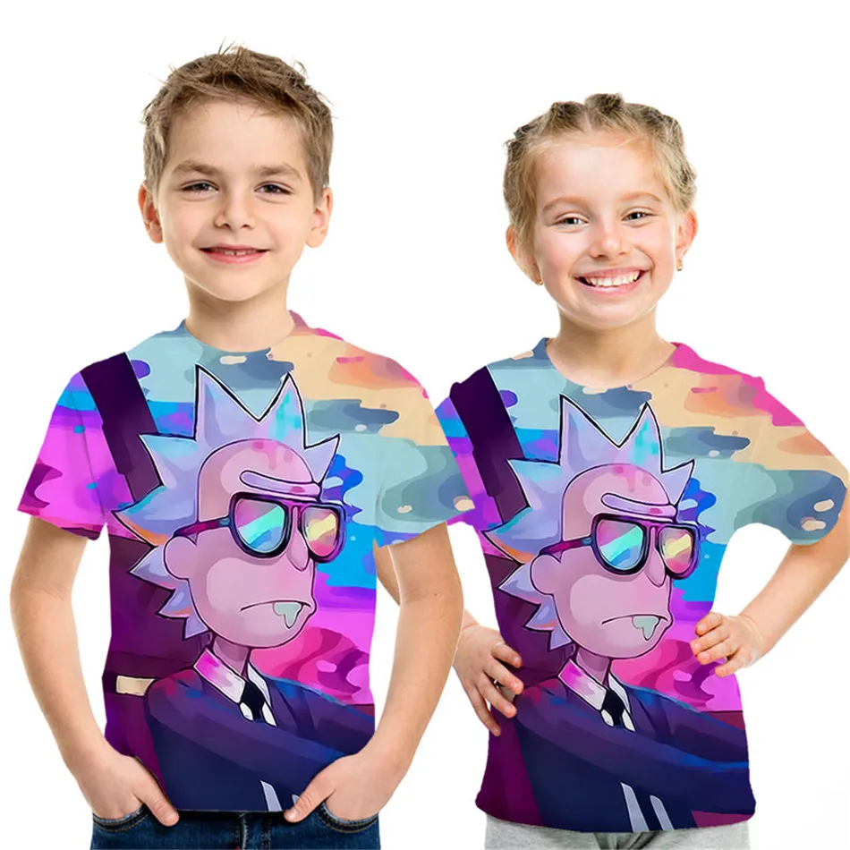 Коллекция года, новая летняя детская футболка с 3D принтом «Rick and Morty By Jm2» футболка с аниме для мальчиков и девочек красивые детские футболки для детей возрастом от 4 до 12 лет - Цвет: picture show NT-192