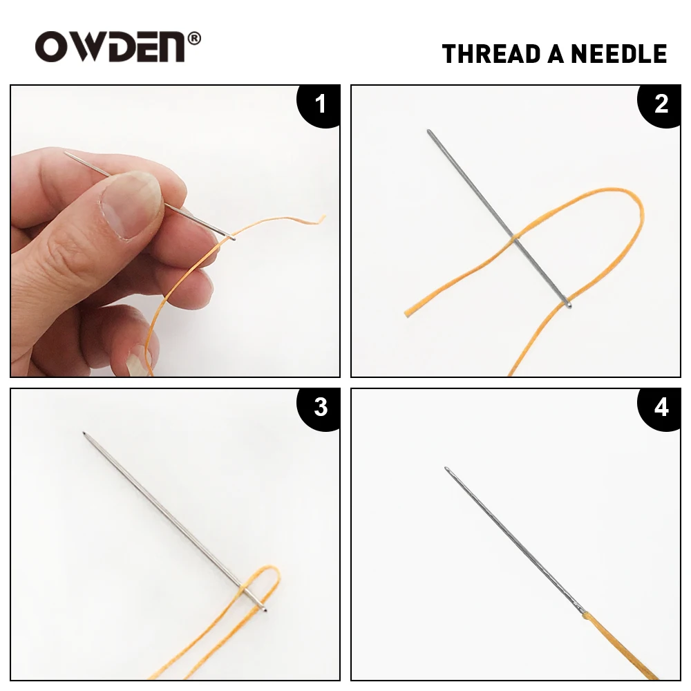 OWDEN 12 шт. швейных игл кожевенные спицы для вязания с контейнером хранения 1 иглы