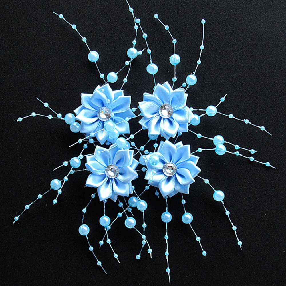 Заколка для волос Свадебная с жемчужинами и кристаллами Ювелирное Украшение