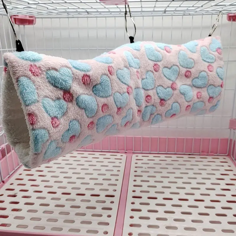 

Hanging Tunnel Hamster Sugar Glider Hammock Swing Cage Sleeping Bed House for Small Animals Chinchilla Ferret Squirrel Rat